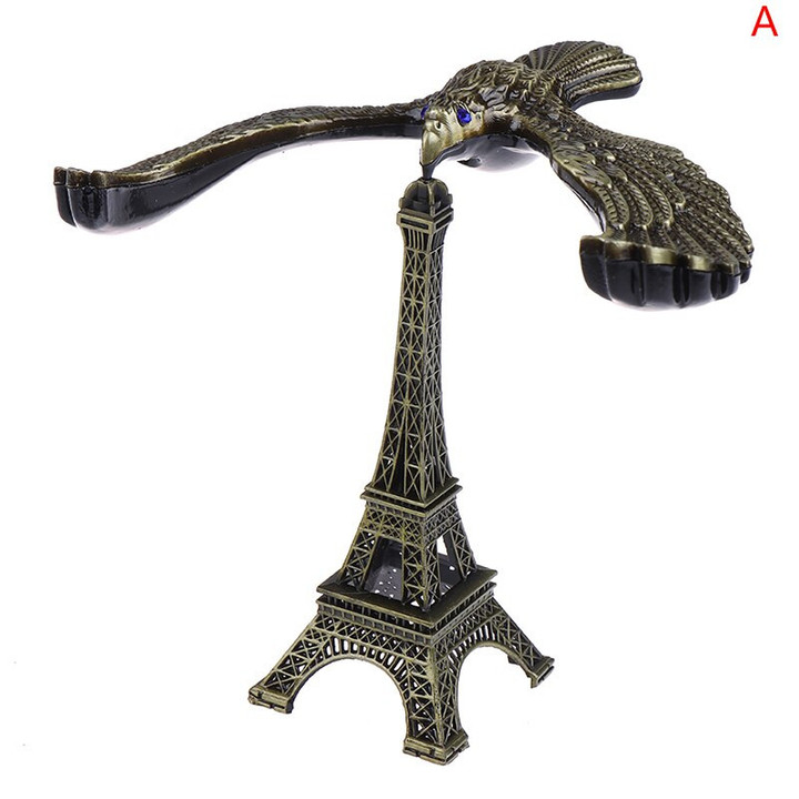 Decoration Alloy Eiffel Tower Model Balanced Bird