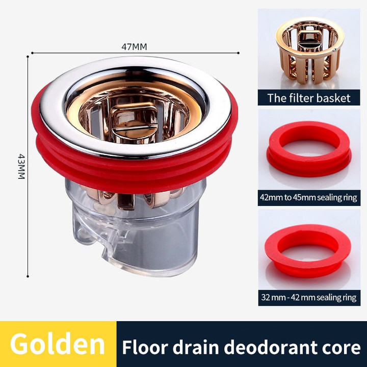 Floor Drain Bathroom Odor-proof Leak Core Silicone Down Water Pipe Draininner Core Kitchen Bathroom Sewer Seal Leak Deodorant