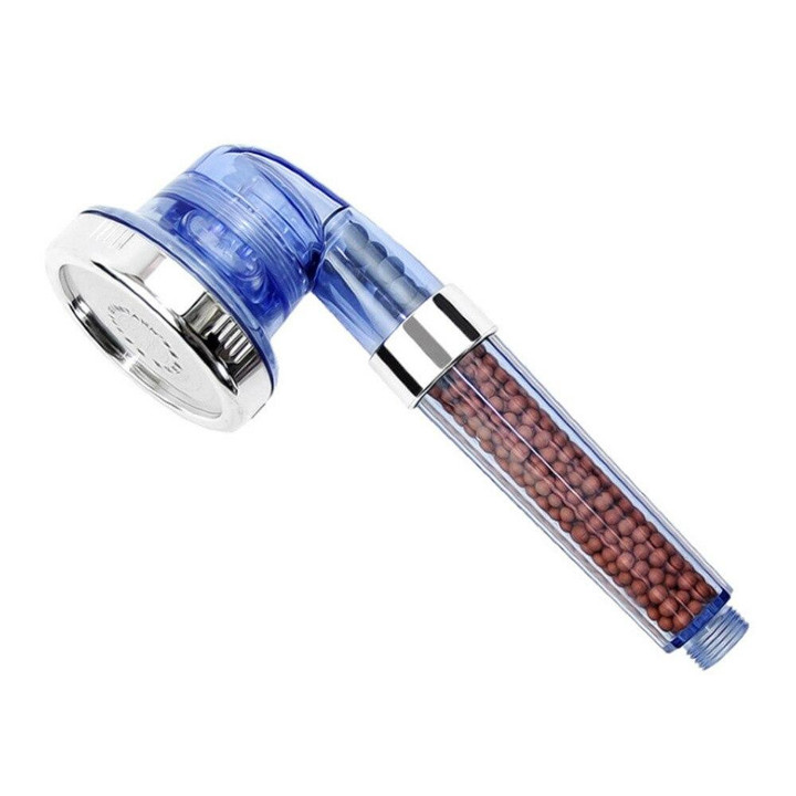 Ionic Shower Head Filter Handheld Turbocharged Pressure Showerhead Water Saving With Energy Ball Filtration