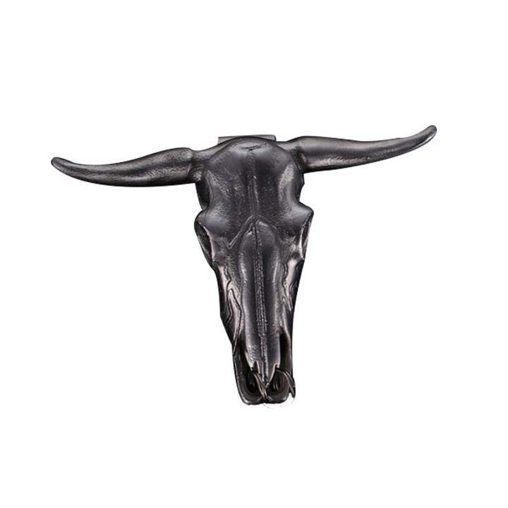 Stainless Steel Bull Head Ornament Belt Buckle