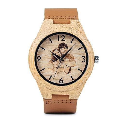 [Customized Gift] Creative Valentine's Day Gift- Wood Watch Men /Women  UV Printing