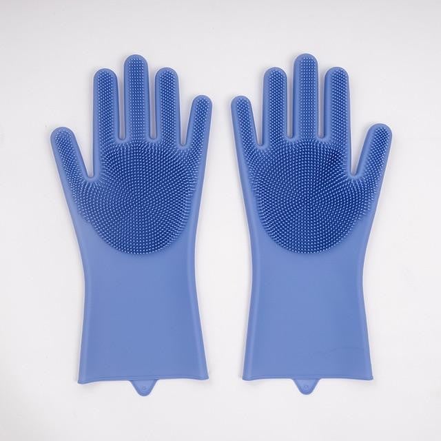 1 Pair Magic Silicone Washing Gloves
