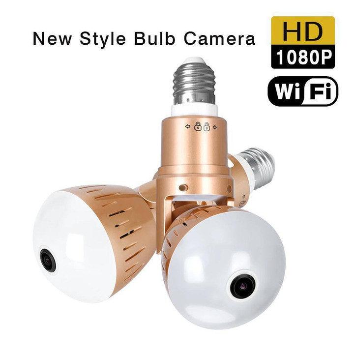 Best Panoramic Bulb Infrared hidden/spy Wireless security Camera