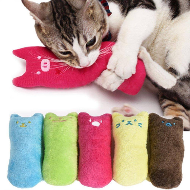 Cute Pillow Scratch Crazy Cat Kicker Catnip Toy Teeth Grinding Toys