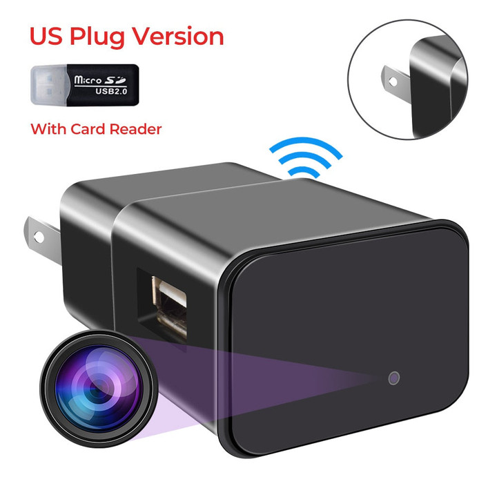 Smart Discreet USB Charger HD Security Camera with Audio