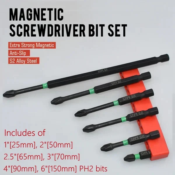 🔥BIG SALE - HALF PRICE🔥🔥PH2 Magnetic Screwdriver Bit Set