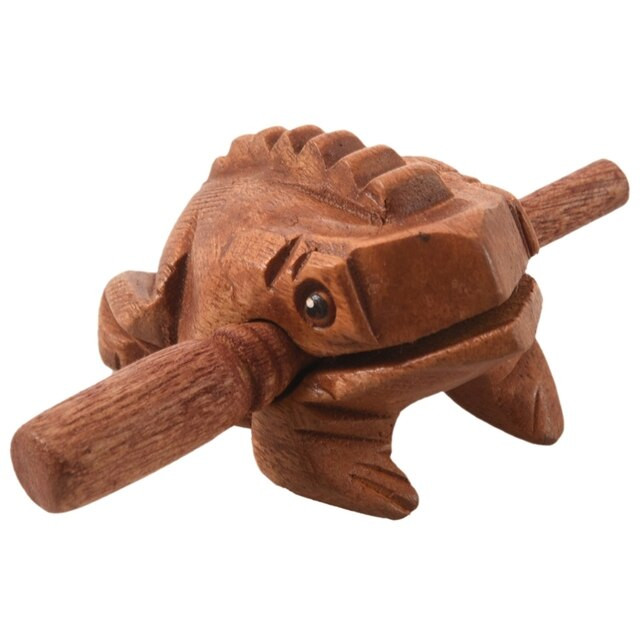 wooden croaking frog