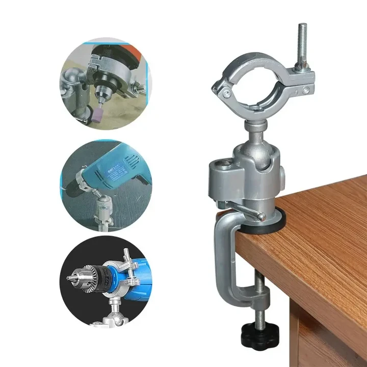 Electric Grinder and Electric Drill Universal Rotating Fixed Bracket Vise Shelf