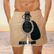 Acoustic Guitar Board Shorts, Guitar Shorts, Men's Swim Shorts