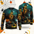 Halloween Skull Dark Scary - Sweater - Ugly Christmas Sweaters 3D AOP Shirt