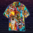 Hundred Colorful Tiger Hawaiian Shirt For Men & Women | WT1733