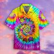 Tie Dye Hippie Cat Cute Hawaiian Shirt For Men & Women | WT5065