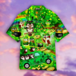 Irish Owl Patrick�S Day Shamrock Green Hawaiian Shirt For Men & Women | WT1585