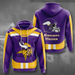 NFL Minnesota Vikings Purple Gold Logo Pullover Hoodie AOP Shirt