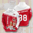 NFL Kansas City Chiefs Tony Gonzalez Red White Pullover Hoodie AOP Shirt
