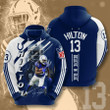 NFL Indianapolis Colts T. Y. Hilton Blue White Pullover Hoodie AOP Shirt
