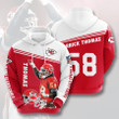 NFL Kansas City Chiefs Derrick Thomas Red White Pullover Hoodie AOP Shirt