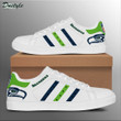 NFL Seattle Seahawks White Navy Stan Smith Shoes V2