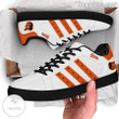 MLB Baltimore Orioles White Orange Stripes Stan Smith Shoes