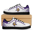 NFL Minnesota Vikings White Purple Pattern Stan Smith Shoes