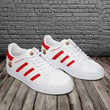 FC Barcelona White Red Stripes Stan Smith Shoes