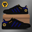 Wolverhampton Wanderers FC Black Blue Stan Smith Shoes