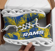 NFL Los Angeles Rams Blue Yellow Version Max Soul Shoes