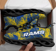 NFL Los Angeles Rams Blue Yellow Version Max Soul Shoes