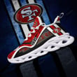NFL San Francisco 49ers Red Logo Sneakers Max Soul Shoes