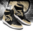 Air JD Hightop Shoes NCAA Purdue Boilermakers Gold Black Air Jordan 1 High Sneakers