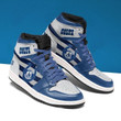 Air JD Hightop Shoes NFL Indianapolis Colts Blue Grey Air Jordan 1 High Sneakers