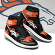 Air JD Hightop Shoes NFL Denver Broncos Orange Black Air Jordan 1 High Sneakers