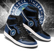 Air JD Hightop Shoes NBA Minnesota Timberwolves Blue Black Air Jordan 1 High Sneakers V2