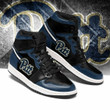 Air JD Hightop Shoes NCAA Pittsburgh Panthers Blue Black Air Jordan 1 High Sneakers