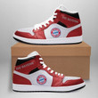 Air JD Hightop Shoes Bayern Munich Red White Air Jordan 1 High Sneakers