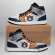 Air JD Hightop Shoes NCAA Auburn Tigers Blue White Air Jordan 1 High Sneakers
