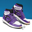 Air JD Hightop Shoes NCAA Kansas State Wildcats Purple White Air Jordan 1 High Sneakers