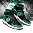 Air JD Hightop Shoes NCAA Colorado State Rams Green Black Air Jordan 1 High Sneakers