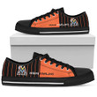 MLB Miami Marlins Simple Design Vertical Stripes Low Top Shoes