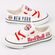 MLS New York Red Bulls White Low Top Shoes