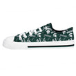 NCAA Michigan State Spartans Green Logo Low Top Shoes
