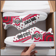 NCAA Ohio State Buckeyes White Red Low Top Shoes