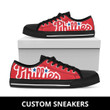 MLB Philadelphia Phillies Red Low Top Shoes