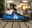 MLB Los Angeles Dodgers Blue Low Top Shoes