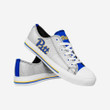 NCAA Pittsburgh Panthers Silver Blue Low Top Shoes