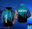 NBA Charlotte Hornets US Flag Pullover Hoodie AOP Shirt ath-hd-0607