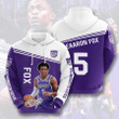 NBA Sacramento Kings Deaaron Fox Pullover Hoodie AOP Shirt ath-hd-0607