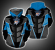 NBA Oklahoma City Thunder Black Blue Armor Pullover Hoodie AOP Shirt ath-hd-0607