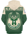NBA Milwaukee Bucks Green Cream 2020 - 2021 Final Champions Pullover Hoodie AOP Shirt ath-hd-0607