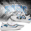 NBA Orlando Magic White Blue Scratch Yeezy Boost Sneakers V2 Shoes ah-yz-0707